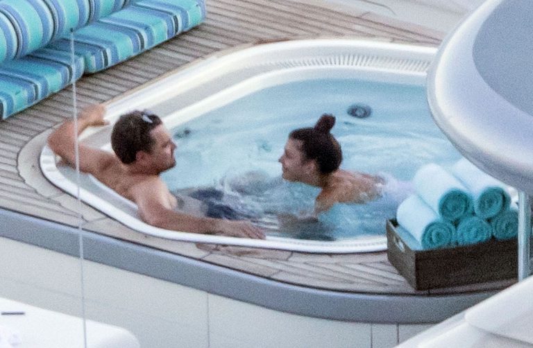 Camila Morrone Bikini Pictures Camila Morrone in a sexy swimsuit in a hot tub on a yacht with Leonardo DiCaprio seen by paparazzi.