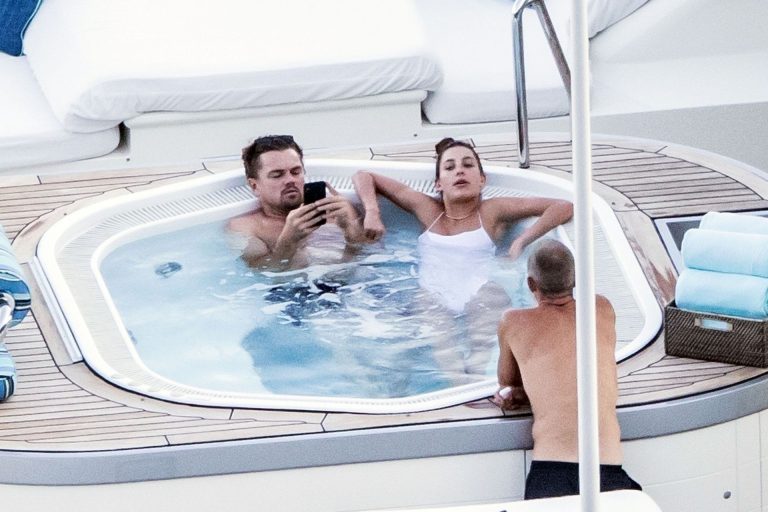 Camila Morrone Bikini Pictures Camila Morrone in a sexy swimsuit in a hot tub on a yacht with Leonardo DiCaprio seen by paparazzi.