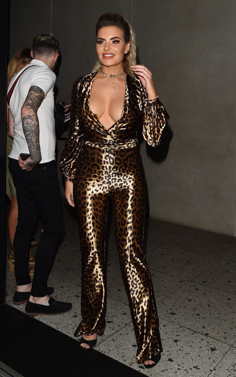 Megan Barton Pictures Megan Barton nip slip flash seen by paparazzi as she shows off her braless big boobs in London.