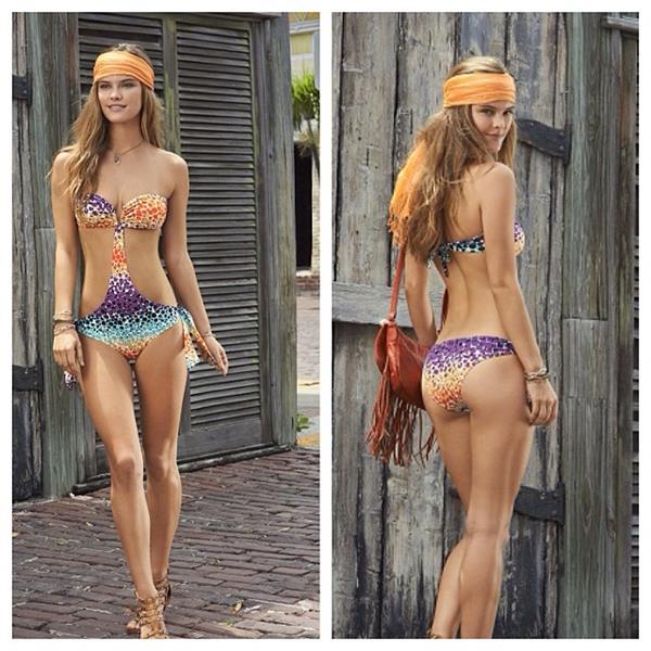 Nina Agdal in a bikini - ass