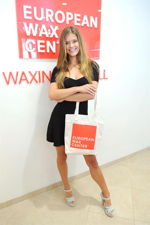Nina Agdal at European Wax Center for The Natural Brow Powder launch in New York - August 14, 2013 