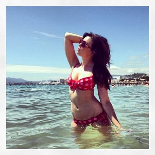 Daisy Lowe in a bikini