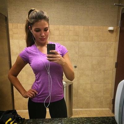 Jessica Ashley taking a selfie