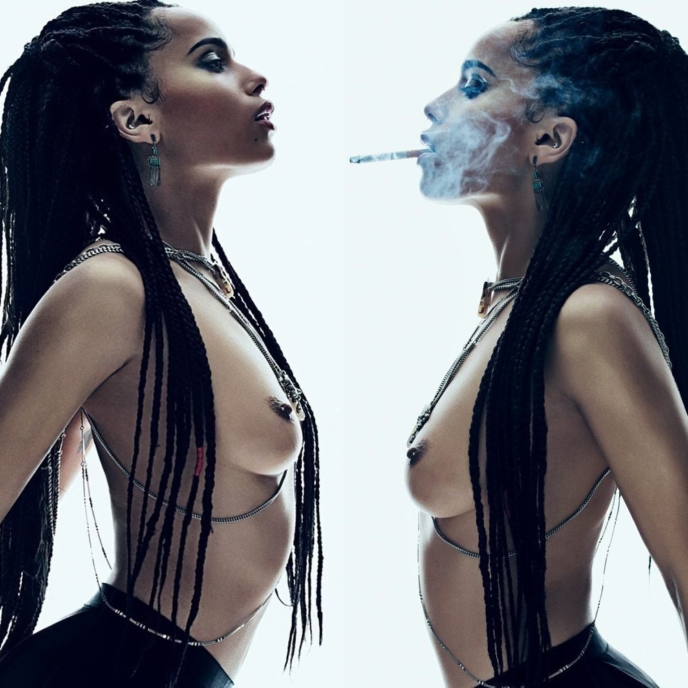 Zoe Kravitz nude photos showing her topless boobs. . Rating = 7.37/10