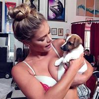 Nina Agdal in lingerie