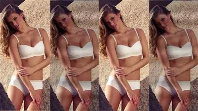 Nina Agdal in a bikini