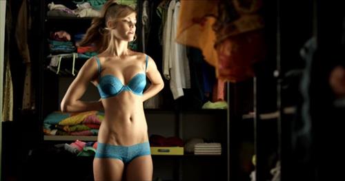 Nina Agdal in lingerie