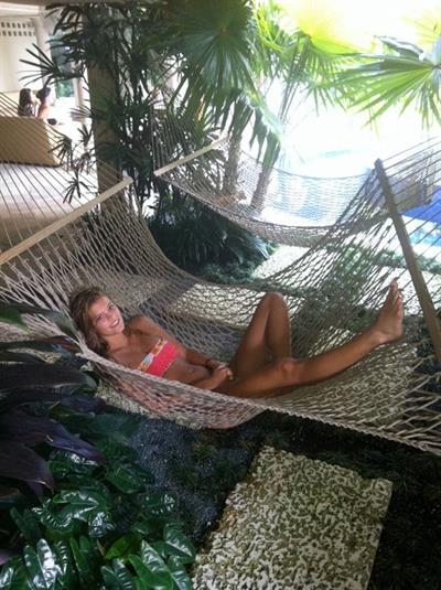 Nina Agdal in a bikini