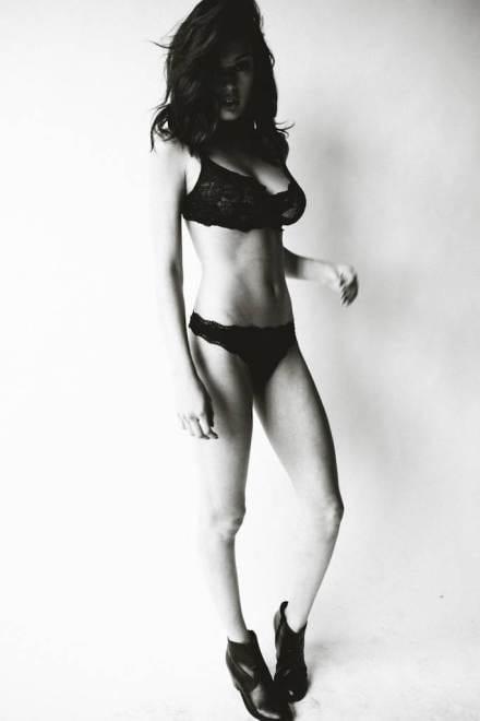 Denise Schaefer in lingerie