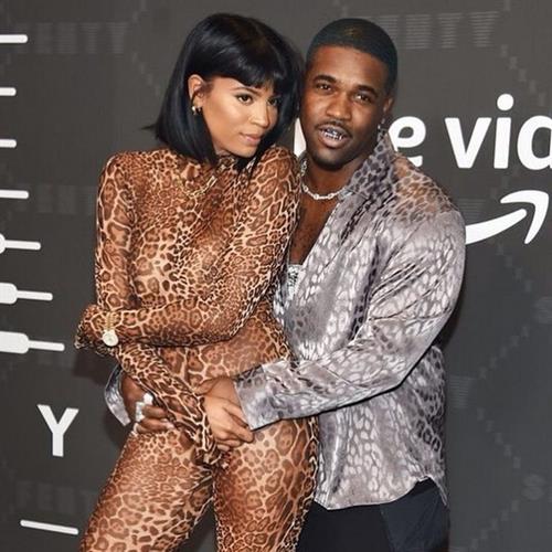 Renell Medrano Pictures Renell Medrano braless boobs in a see through bodysuit showing off her tits seen by paparazzi at the Savage X Fenty event.