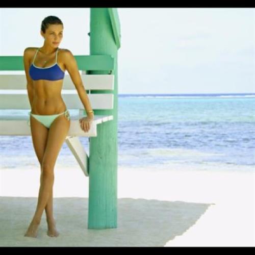 Simone Villas Boas in a bikini