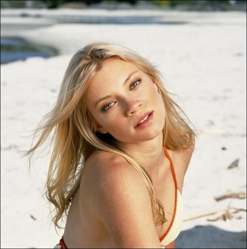 Amy Smart in a bikini