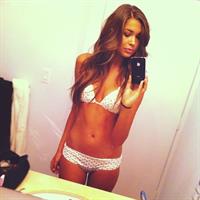 Sandra Kubicka in lingerie taking a selfie