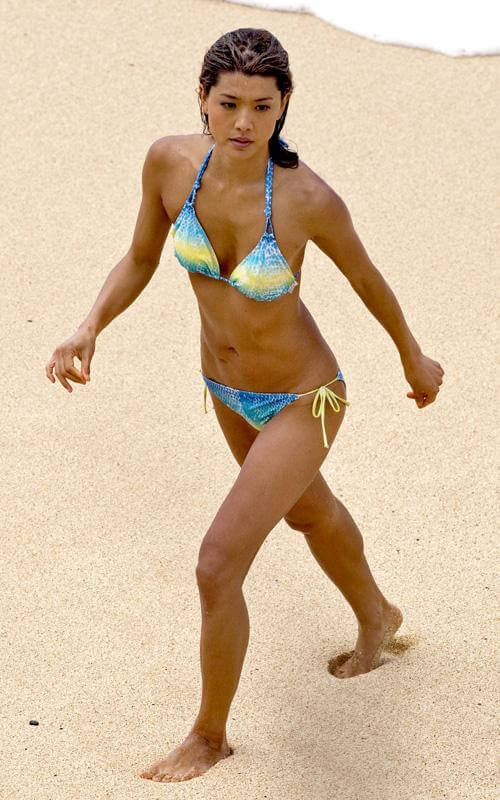 Grace Park in a bikini