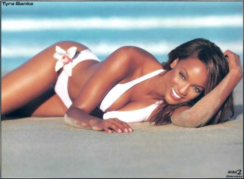 Tyra Banks in a bikini