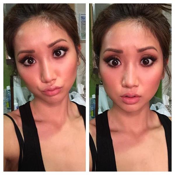 Brenda Song taking a selfie