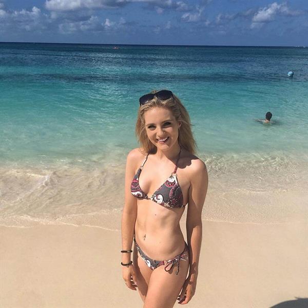 Caroline Hewitt in a bikini