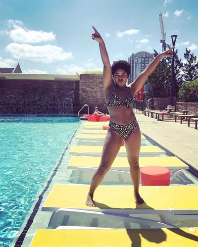 Anjelika Washington in a bikini