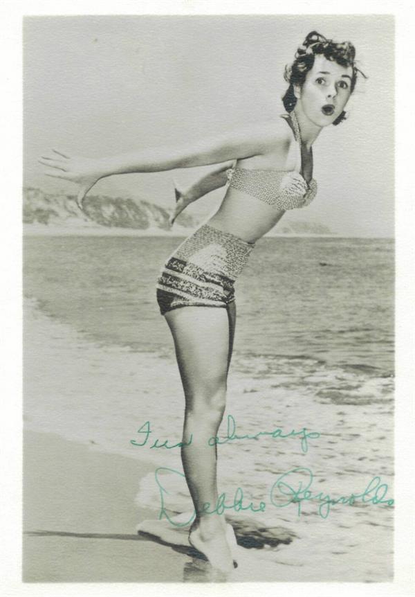 Debbie Reynolds in a bikini