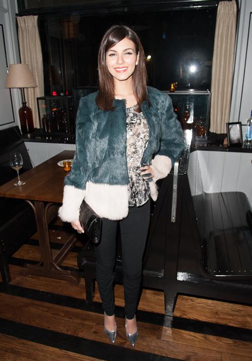 Victoria Justice The Cinema Society screening of Beautiful Creatures in NY 2/11/13 