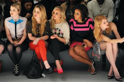 Taylor Spreitler Mara Hoffman Fall 2013 fashion show in New York 2/9/13 