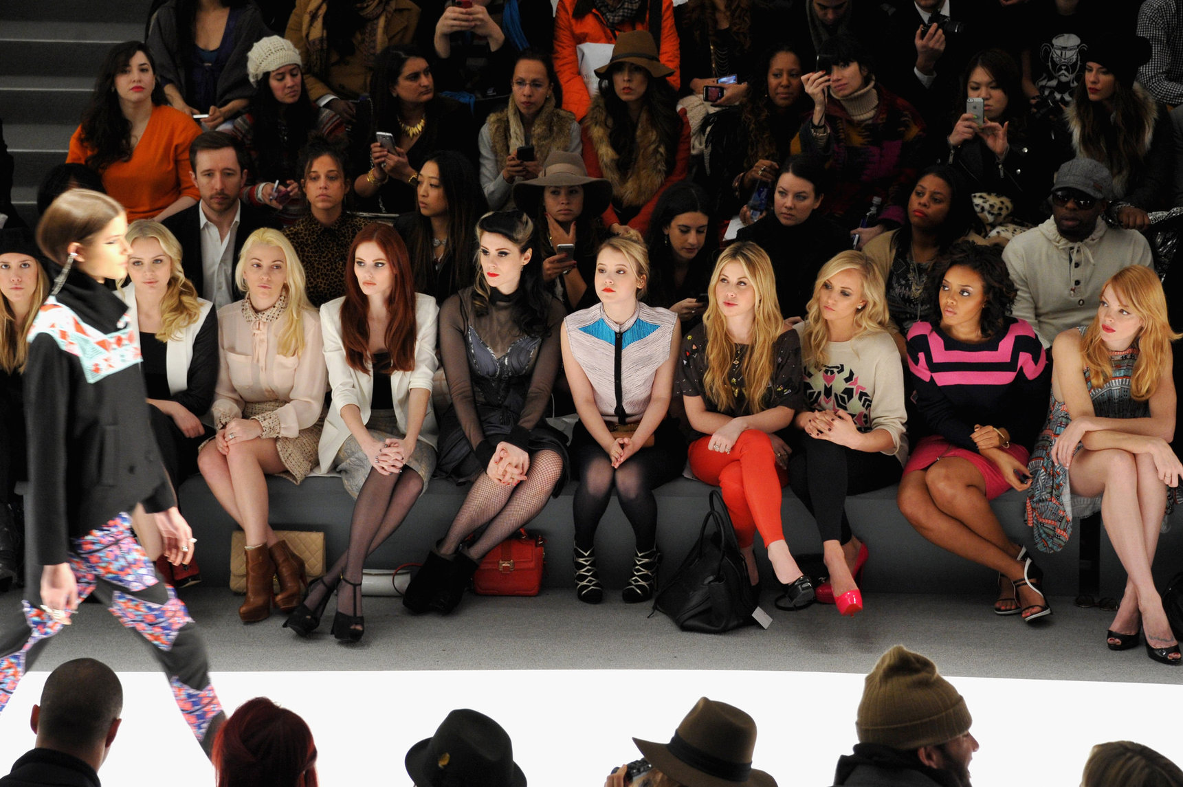 Taylor Spreitler Mara Hoffman Fall 2013 fashion show in New York 2/9/13 