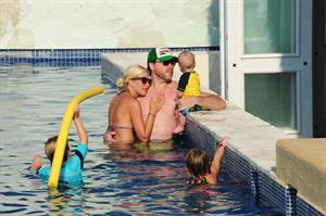 Tori Spelling Celebrates her birthday with family at the St Regis Punta Mita Resort in Mexico (May 20, 2013) 