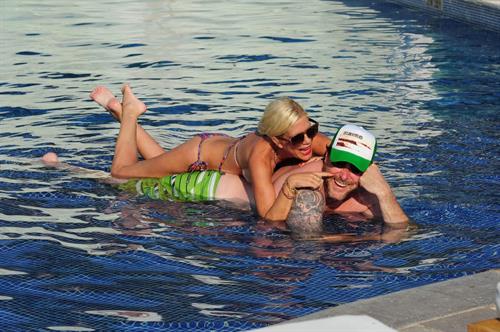 Tori Spelling Bikini Pictures Tori Spelling Celebrates her birthday with family at the St Regis Punta Mita Resort in Mexico (May 20, 2013)