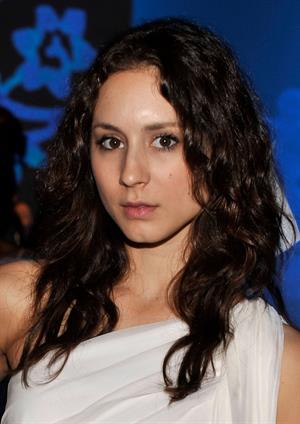 Troian Bellisario at Spring 2013 Mercedes-Benz Fashion Week, September 6, 2012 
