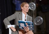Uma Thurman joins Cat In The Hat On NEA's Read Across America Day at New York Public Library (01.03.0213) 