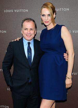 Uma Thurman Louis Vuitton Maison opening in Munich 4/23/13 