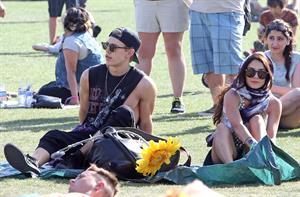 Vanessa Hudgens at Coachella Festival day 3 in Indio on April 14, 2013