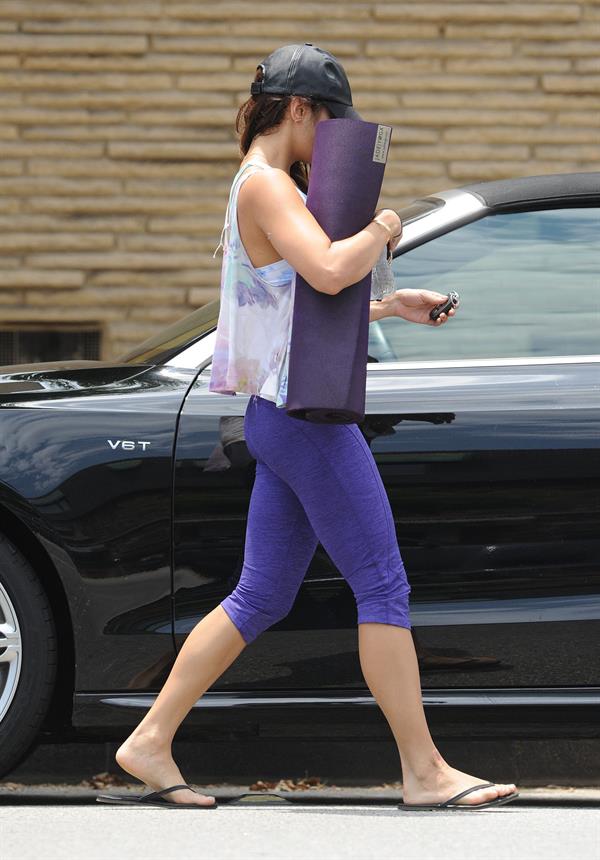 Vanessa Hudgens spotted after workout in Los Angeles on July 5, 2013