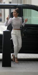 Vanessa Hudgens arriving at BBC Radio 1 in London on July 16, 2013 