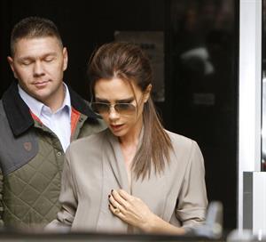 Victoria Beckham leaving London's Vogue Festival in London on April 28, 2013