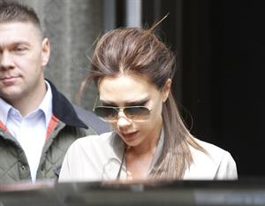 Victoria Beckham leaving London's Vogue Festival in London on April 28, 2013