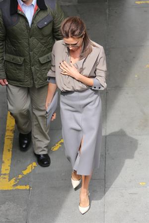 Victoria Beckham leaving London's Vogue Festival in London on April 28, 2013
