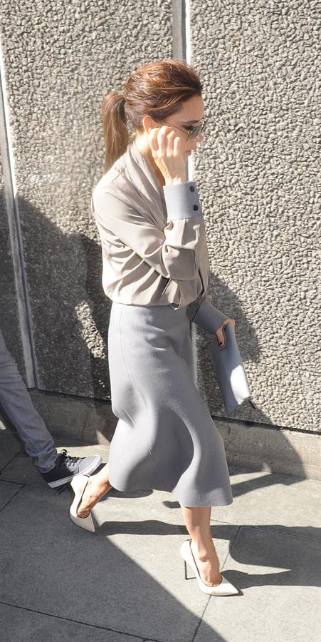 Victoria Beckham leaving London's Vogue Festival in London on April 28, 2013