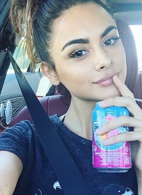 Sophia Miacova taking a selfie