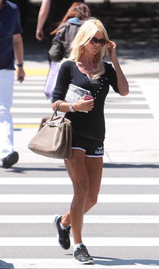 Victoria Silvstedt strolling in Miami Beach on March 21, 2013