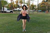 Kayla Coyote in Denim Shorts