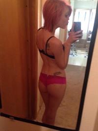 Pandaboo in lingerie taking a selfie and - ass