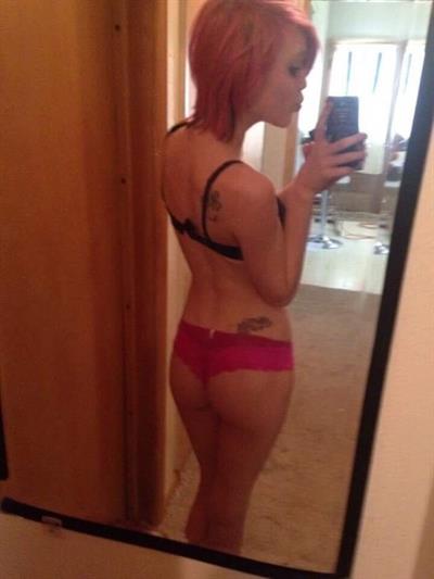 Pandaboo in lingerie taking a selfie and - ass