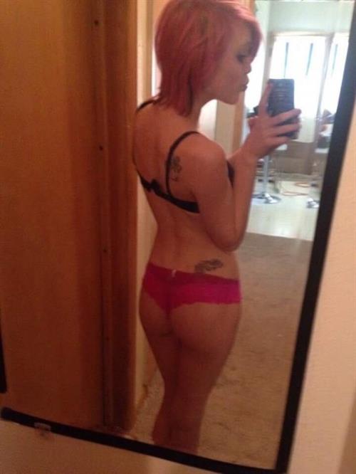 Pandaboo in lingerie taking a selfie and - ass