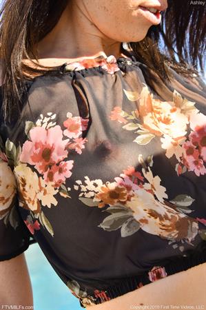 Ashley Nude Pictures Beauty Poolside