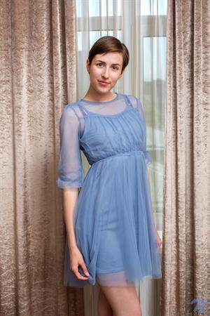 Virginia Nude Pictures Virginia loves the way she looks in her cute dress, but the best part of looking fine is the part where you take it all off. She bares her breasts first and struts around in her panties before shedding those as well.  Watch this bald pussy babe spread her thighs and make herself feel incredible!