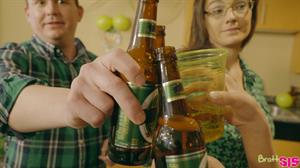 Jericha Jem,Piper Perri Nude Pictures Sisters Jericha Jem and Piper Perri set aside their arguing to tag team their step brother with BJs and a horny fuck