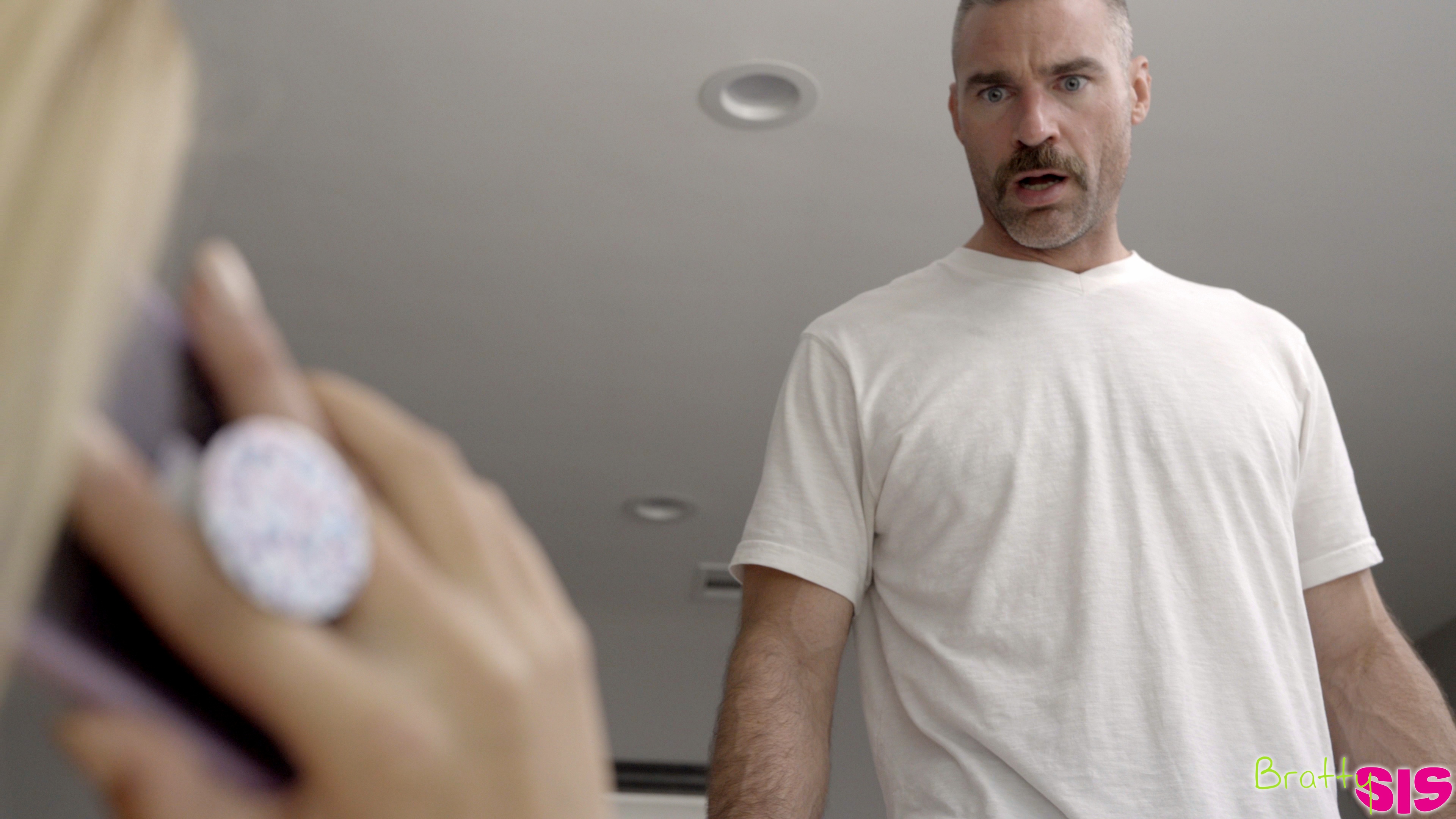 Horny blondes Chloe Cherry and Sophia Lux team up to seduce their stepdad for a hardcore fun fathers day fuck fest