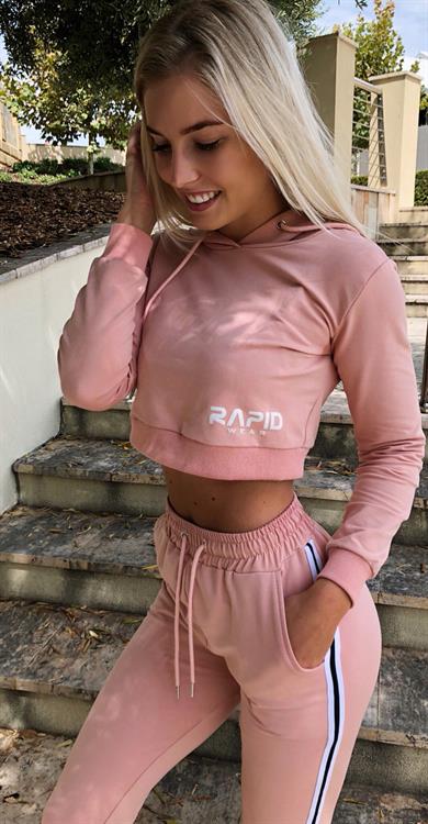 Emma in Pink Sweats with Halter Top