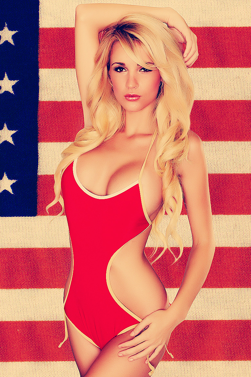 April Cheryse in a bikini